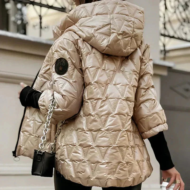 CHAQUETA DE ALGODÓN DE PATCHWORK