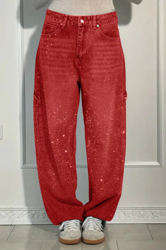 VAQUEROS CON ADORNOS DE STRASS
