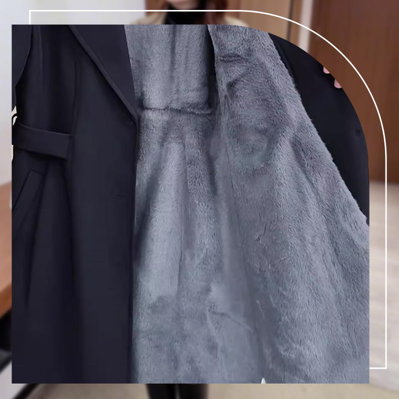 GABARDINA LARGA Y ELEGANTE ABRIGADA