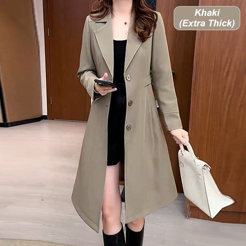 GABARDINA LARGA Y ELEGANTE ABRIGADA