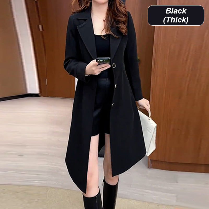 GABARDINA LARGA Y ELEGANTE ABRIGADA