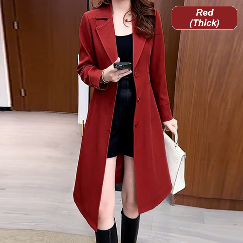 GABARDINA LARGA Y ELEGANTE ABRIGADA