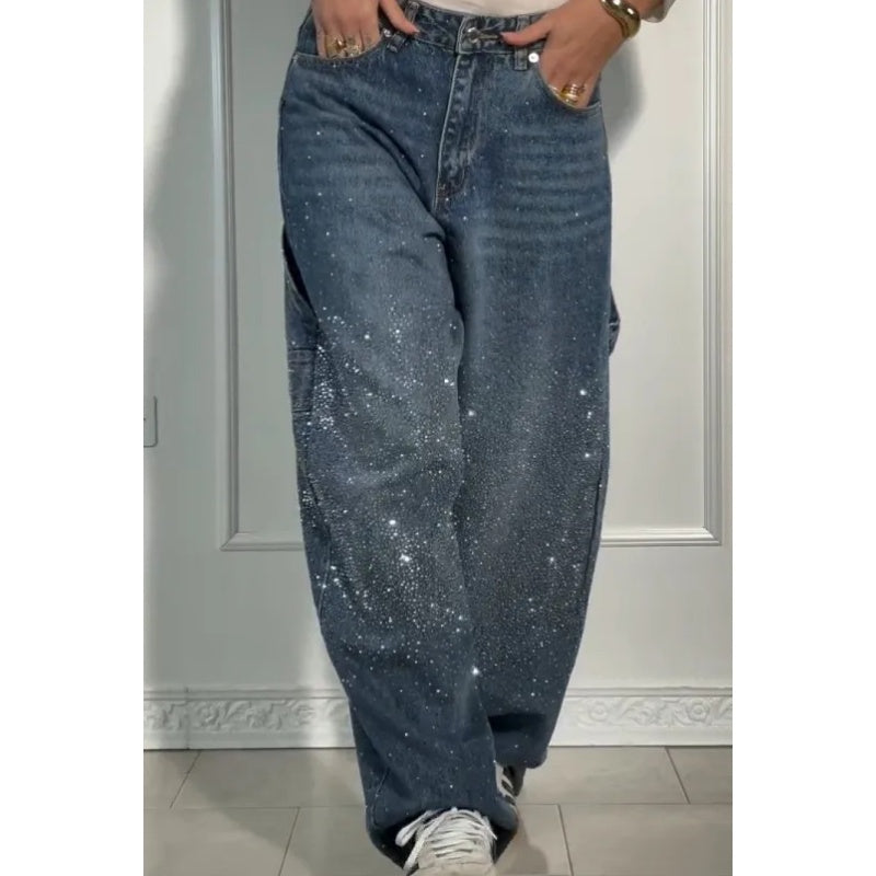 VAQUEROS CON ADORNOS DE STRASS