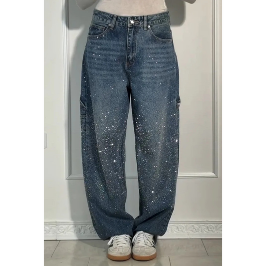 VAQUEROS CON ADORNOS DE STRASS