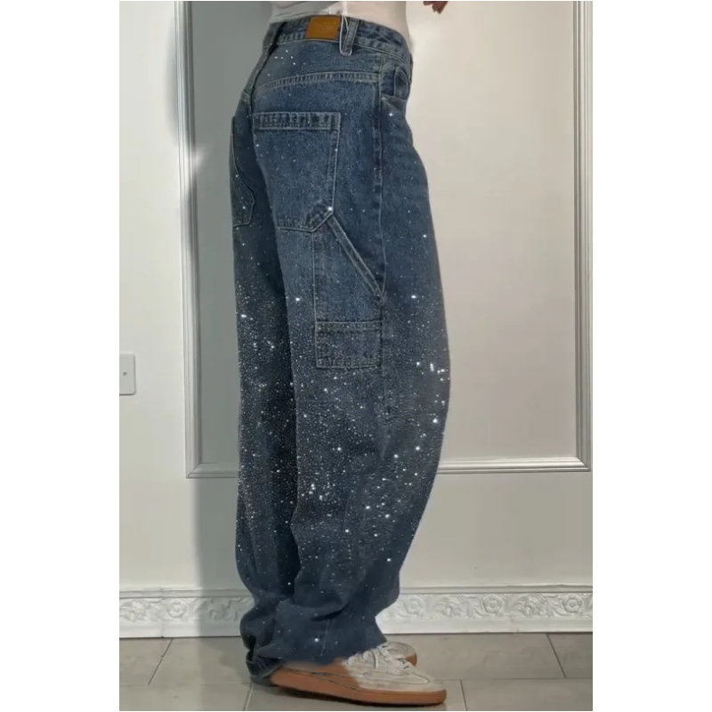 VAQUEROS CON ADORNOS DE STRASS