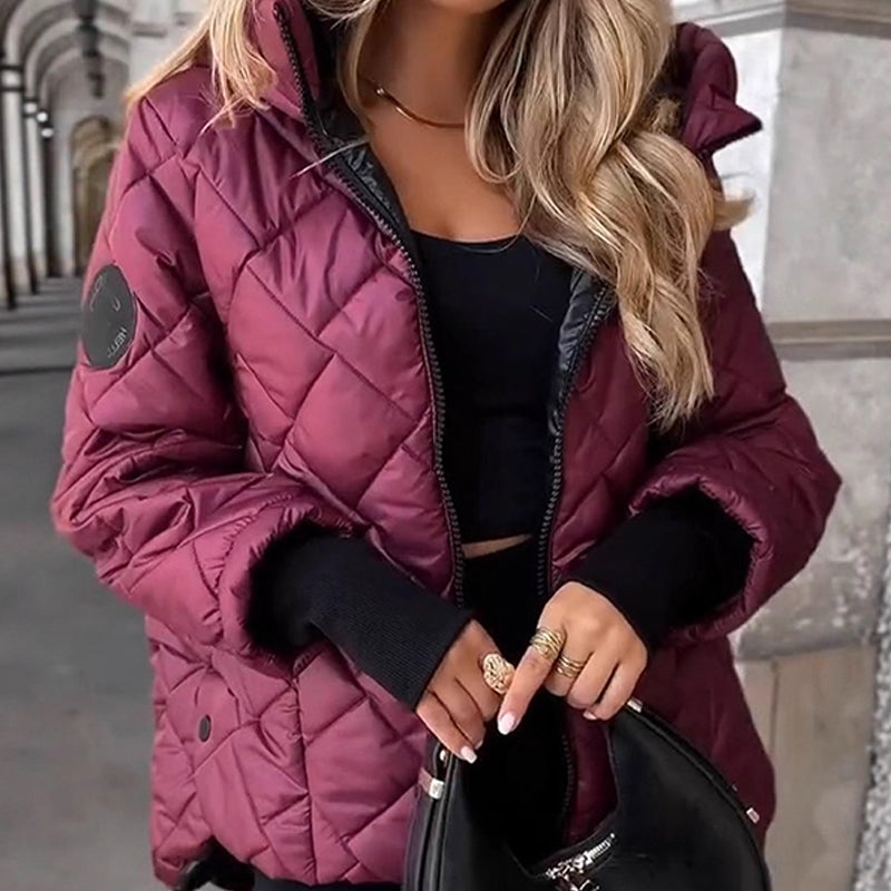 CHAQUETA ACOLCHADA DE ROMBOS