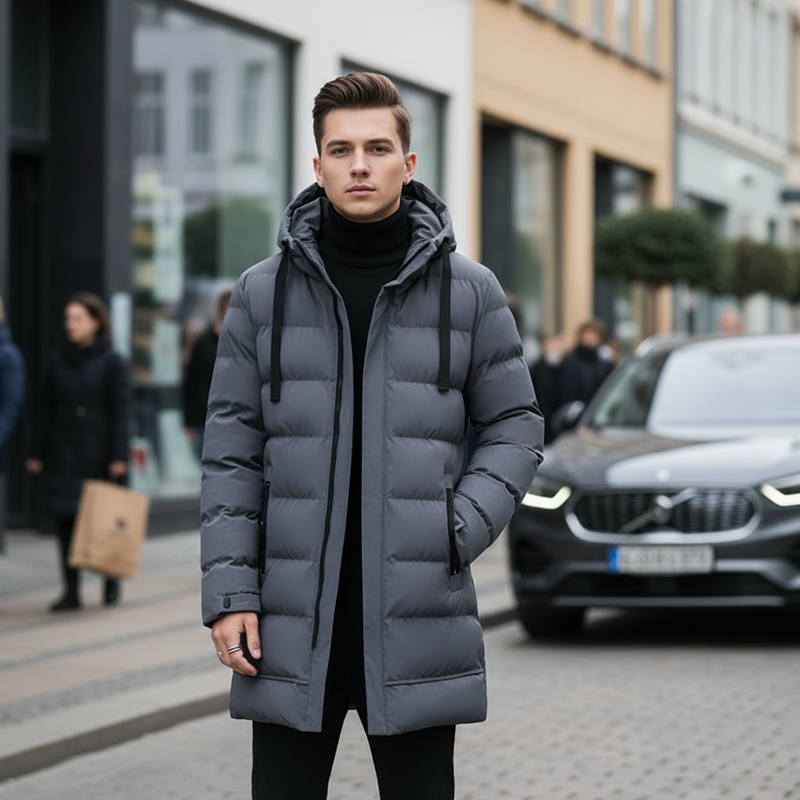 CHAQUETA ACOLCHADA CON CAPUCHA