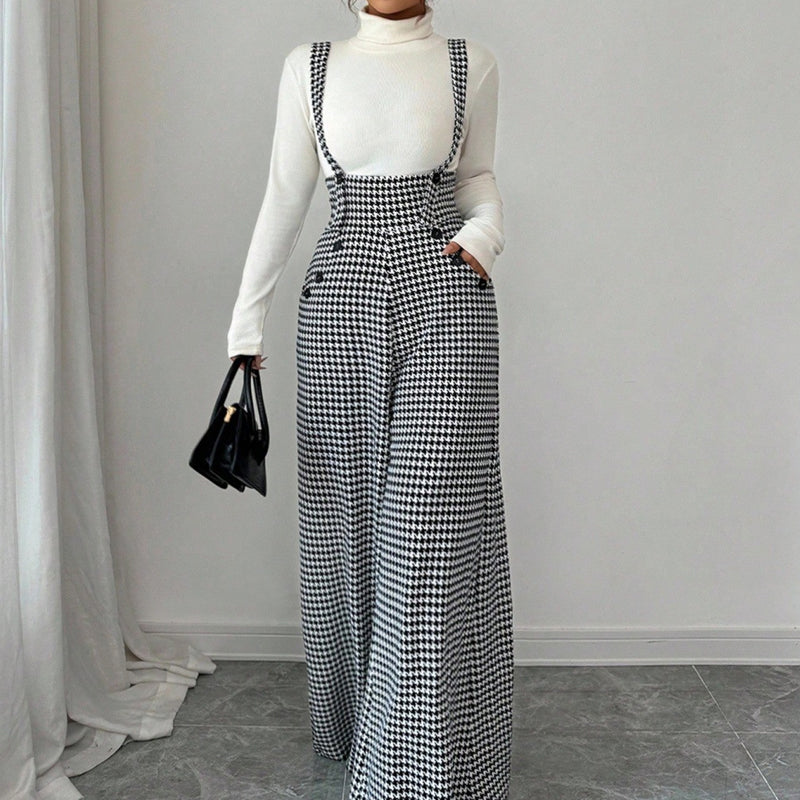 PANTALONES DE TIRO ALTO Y TIRANTES