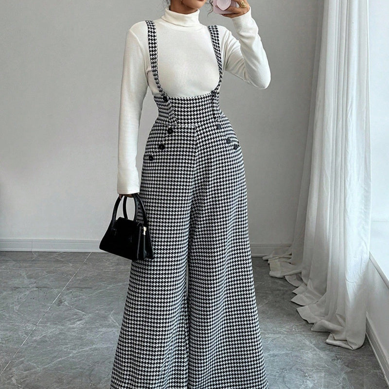 PANTALONES DE TIRO ALTO Y TIRANTES